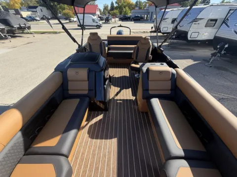 Photos of 2027 PREMIER SUNSATION 230 RLO 150HP BUNK TRAILER for sale in Fargo, ND at McLaughlin's RV and Marine - Fargo