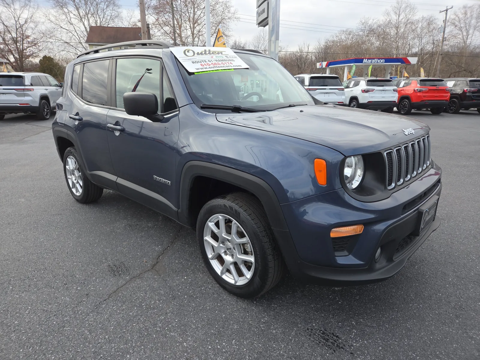 Blue 2022 Jeep Renegade Latitude for sale in Hamburg, PA