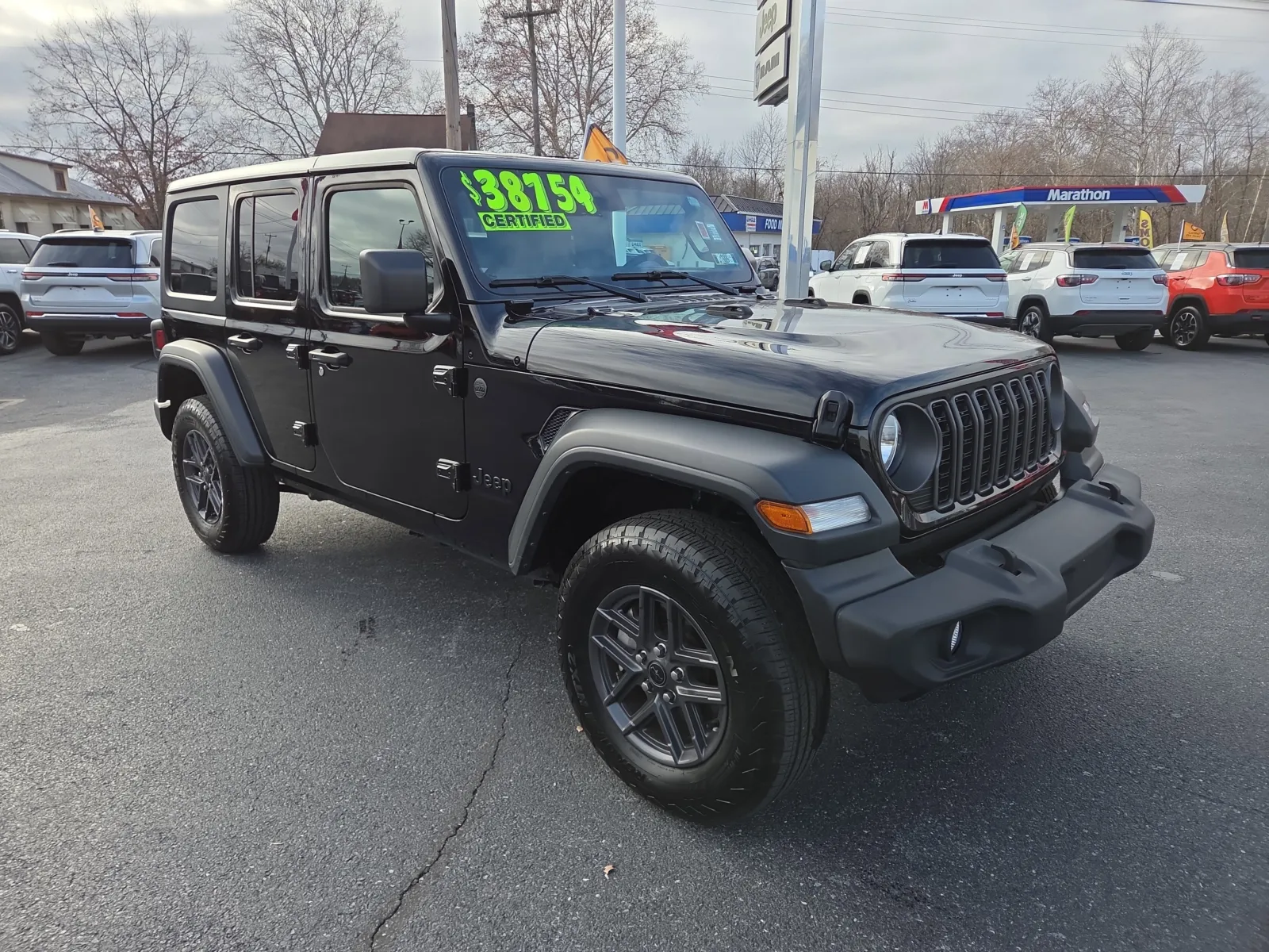 Black 2024 Jeep Wrangler Sport S for sale in Hamburg, PA