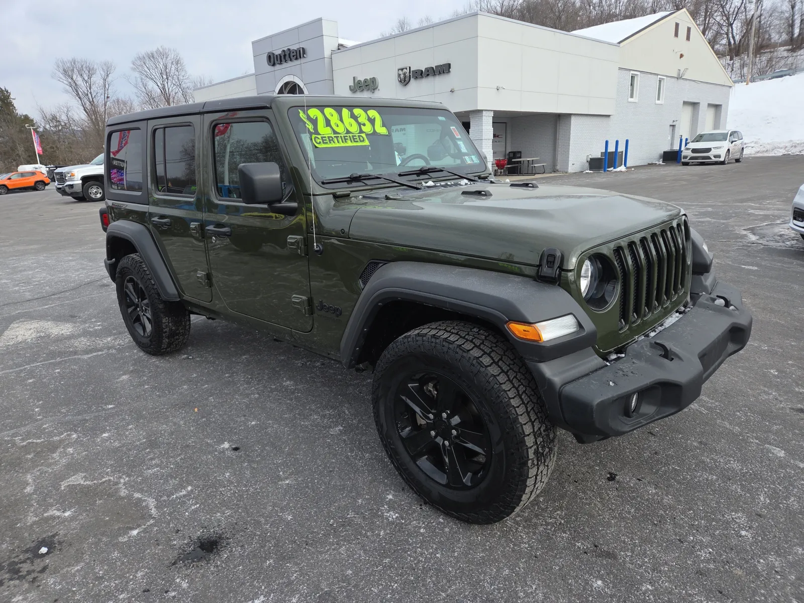 Green 2022 Jeep Wrangler Unlimited Sport Altitude for sale in Hamburg, PA
