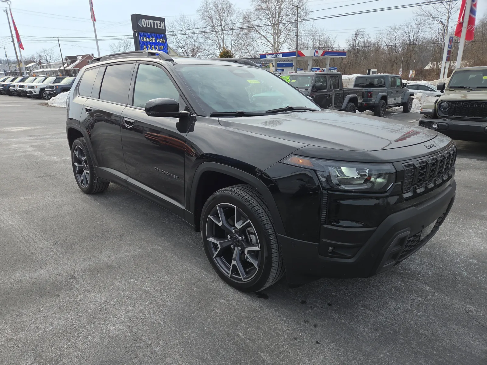 Black 2026 Jeep Cherokee Overland for sale in Hamburg, PA