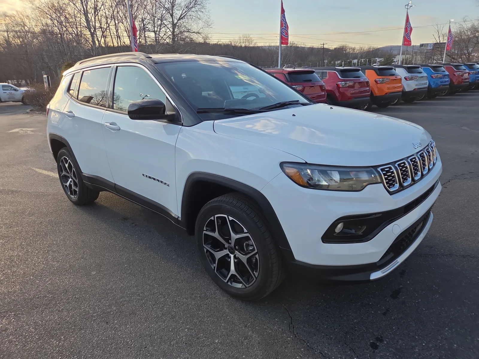 White 2026 Jeep Compass Limited for sale in Hamburg, PA