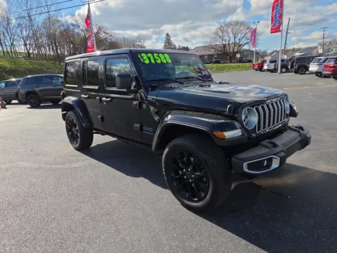 Black 2025 Jeep Wrangler 4xe Sahara for sale in Hamburg, PA