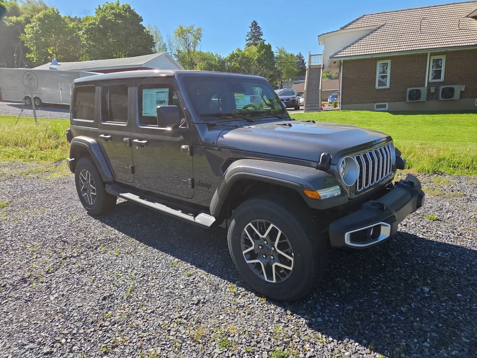 Gray 2026 Jeep Wrangler Sahara for sale in Hamburg, PA
