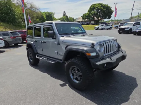 Silver 2018 Jeep Wrangler Unlimited Sport S for sale in Hamburg, PA