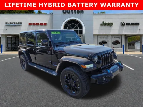 Black 2021 Jeep Wrangler 4xe Unlimited Sahara High Altitude for sale in Hamburg, PA