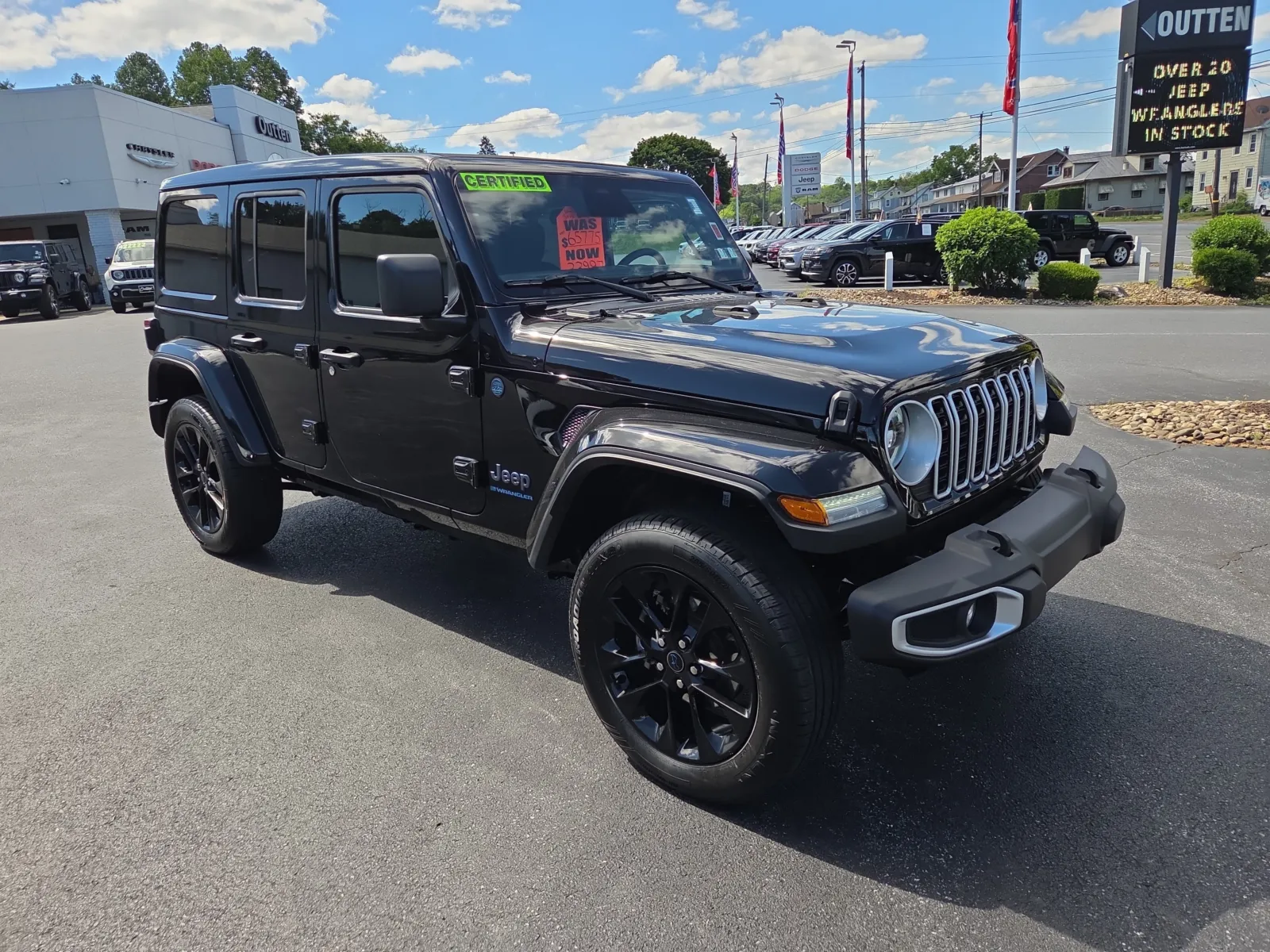 Black 2025 Jeep Wrangler 4xe for sale in Hamburg, PA