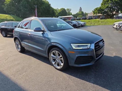 Blue 2018 Audi Q3 Premium Plus for sale in Hamburg, PA