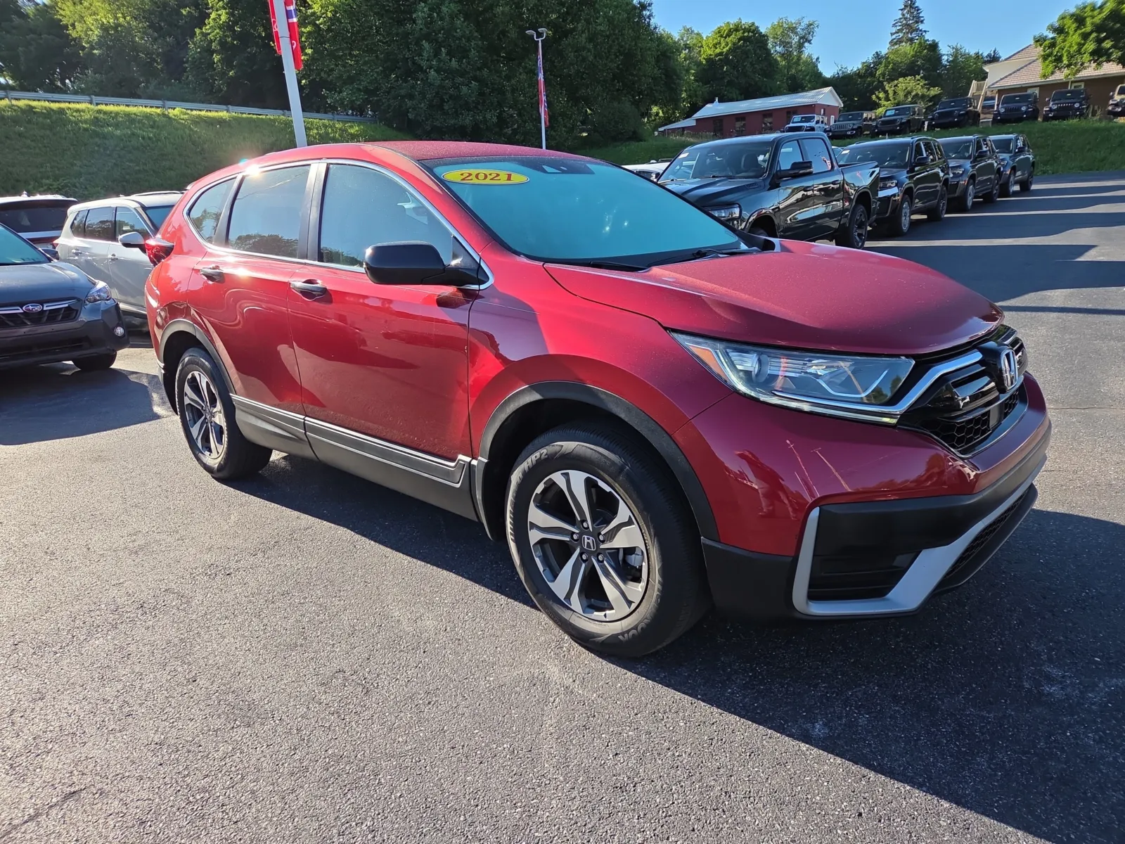 Red 2021 Honda CR-V LX for sale in Hamburg, PA