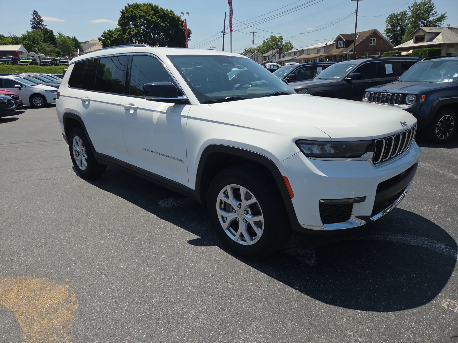 White 2021 Jeep Grand Cherokee L Limited for sale in Hamburg, PA