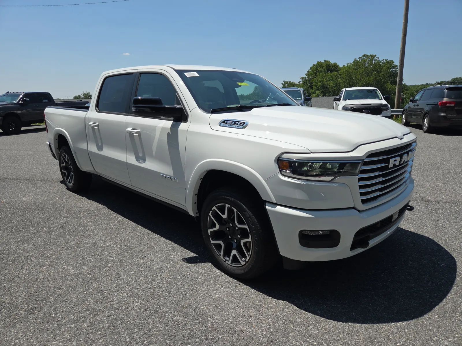 White 2026 Ram 1500 Laramie for sale in Hamburg, PA