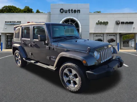 Gray 2017 Jeep Wrangler Unlimited Sahara for sale in Hamburg, PA