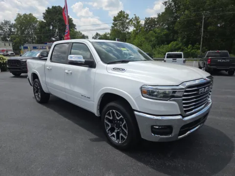 White 2026 Ram 1500 Laramie for sale in Hamburg, PA