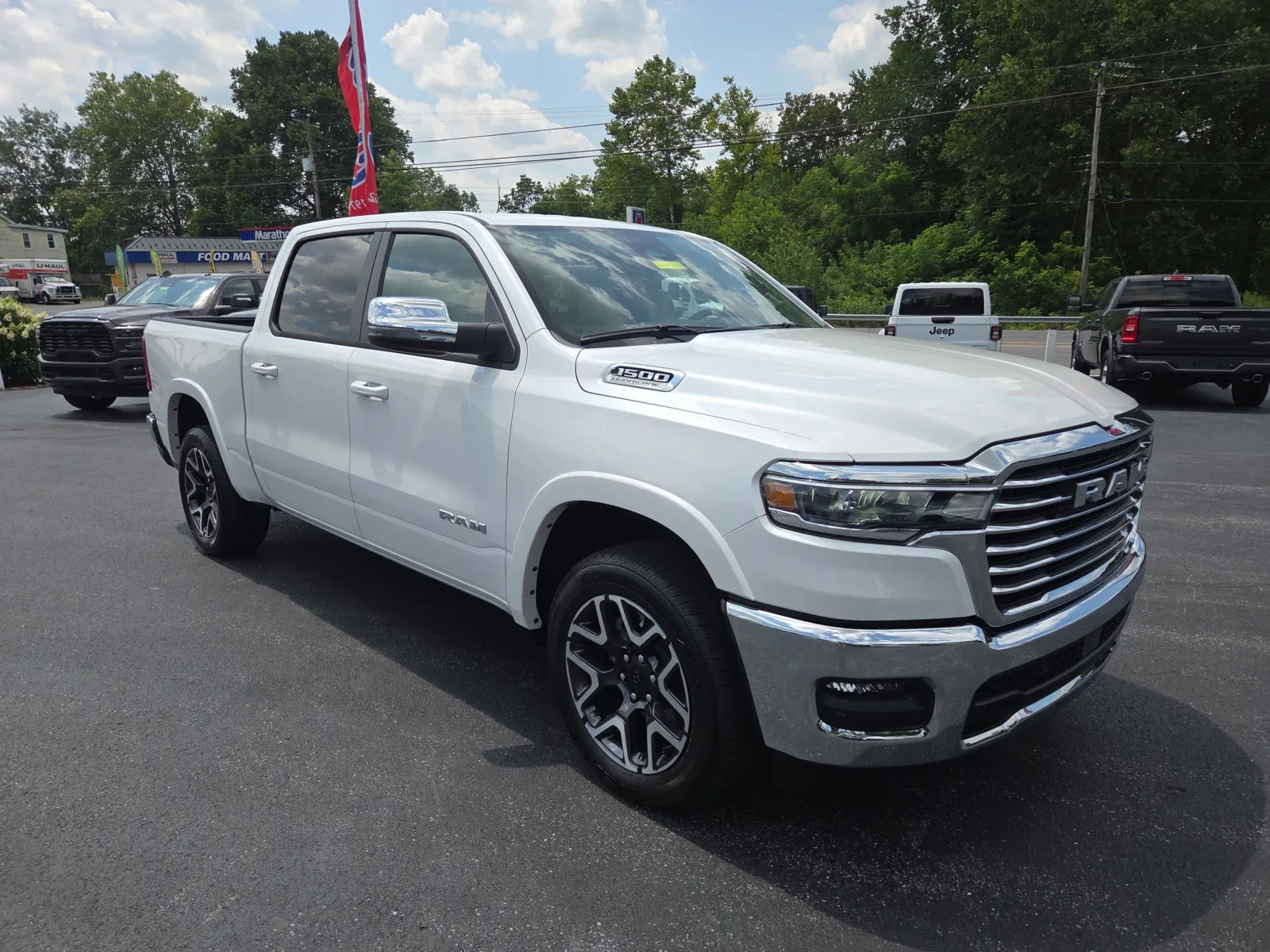 White 2026 Ram 1500 Laramie for sale in Hamburg, PA