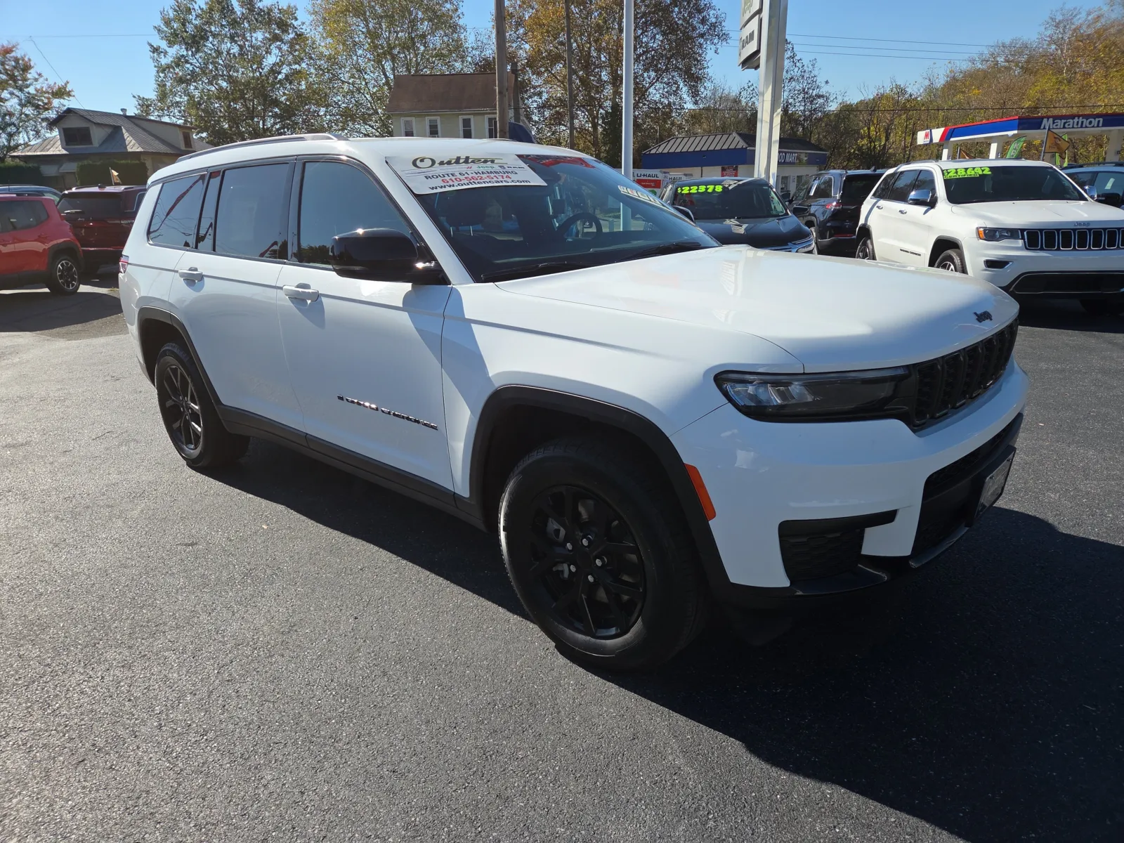 White 2024 Jeep Grand Cherokee L Altitude for sale in Hamburg, PA
