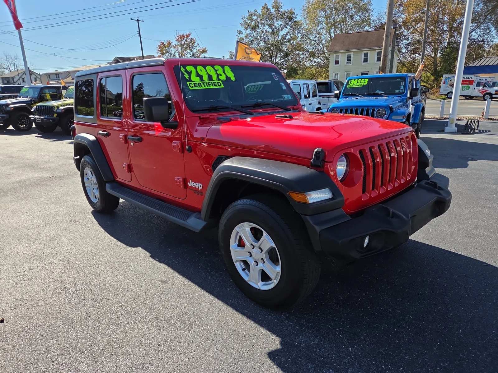 Red 2020 Jeep Wrangler Unlimited Sport S for sale in Hamburg, PA