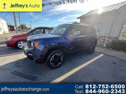 Blue 2016 JEEP RENEGADE Trailhawk for sale in Scottsburg, IN