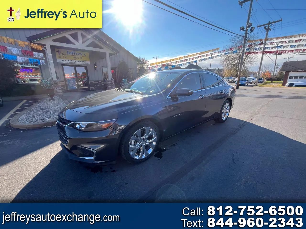 Gray 2017 CHEVROLET MALIBU PREMIER for sale in Scottsburg, IN