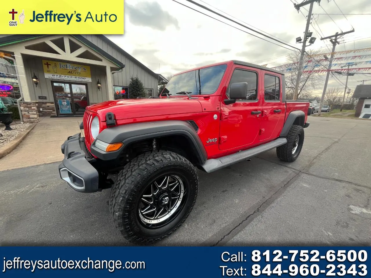 Red 2020 JEEP GLADIATOR OVERLAND for sale in Scottsburg, IN