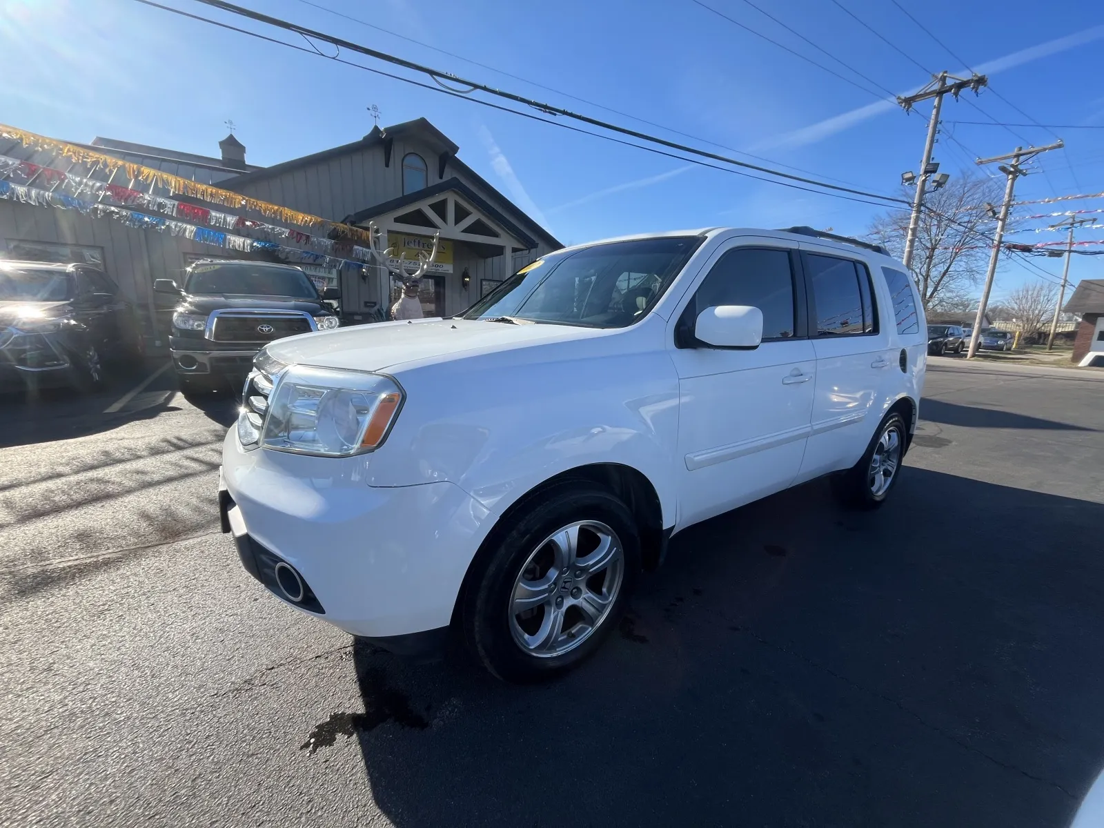 White 2012 HONDA PILOT EX for sale in Scottsburg, IN