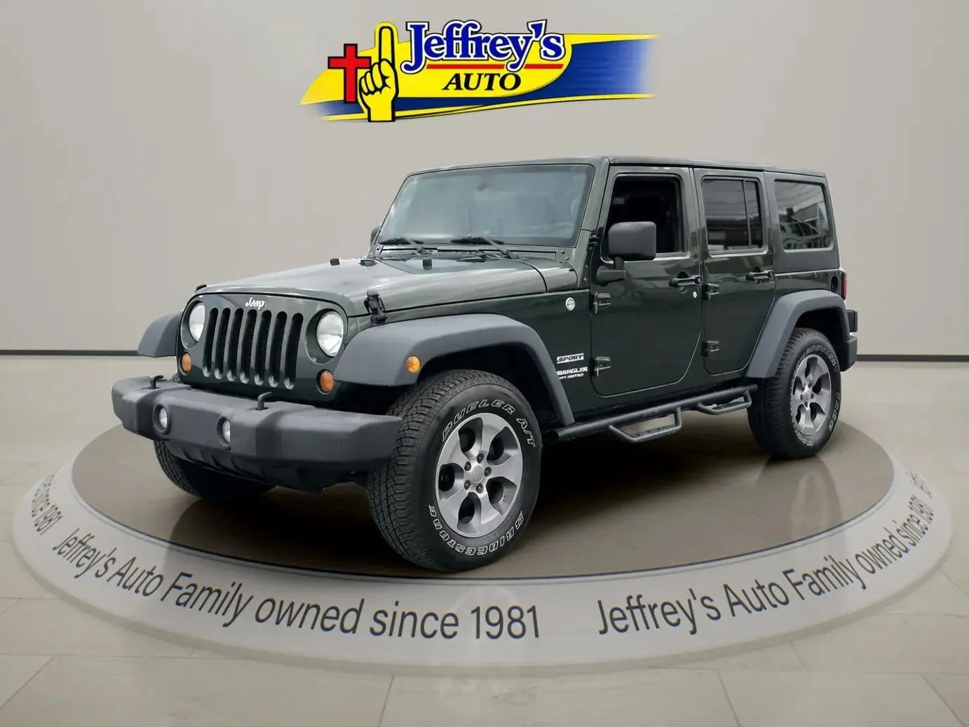 Green 2011 JEEP WRANGLER UNLIMI SPORT for sale in Scottsburg, IN