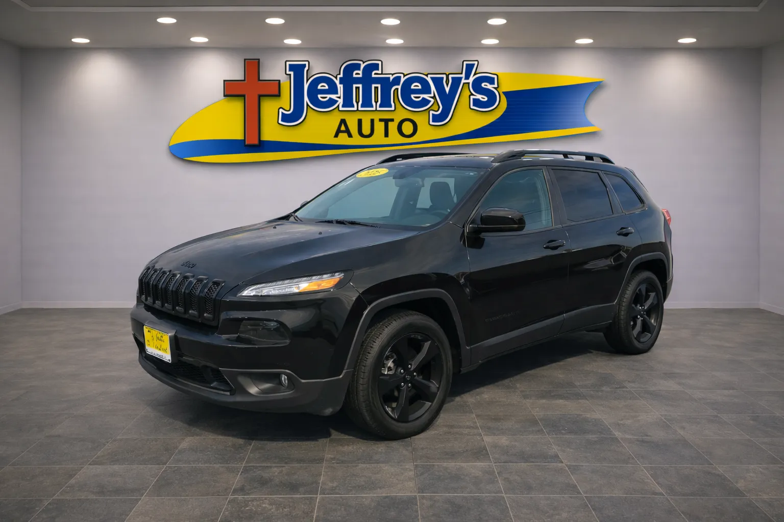 Black 2016 JEEP CHEROKEE LIMITED for sale in Scottsburg, IN