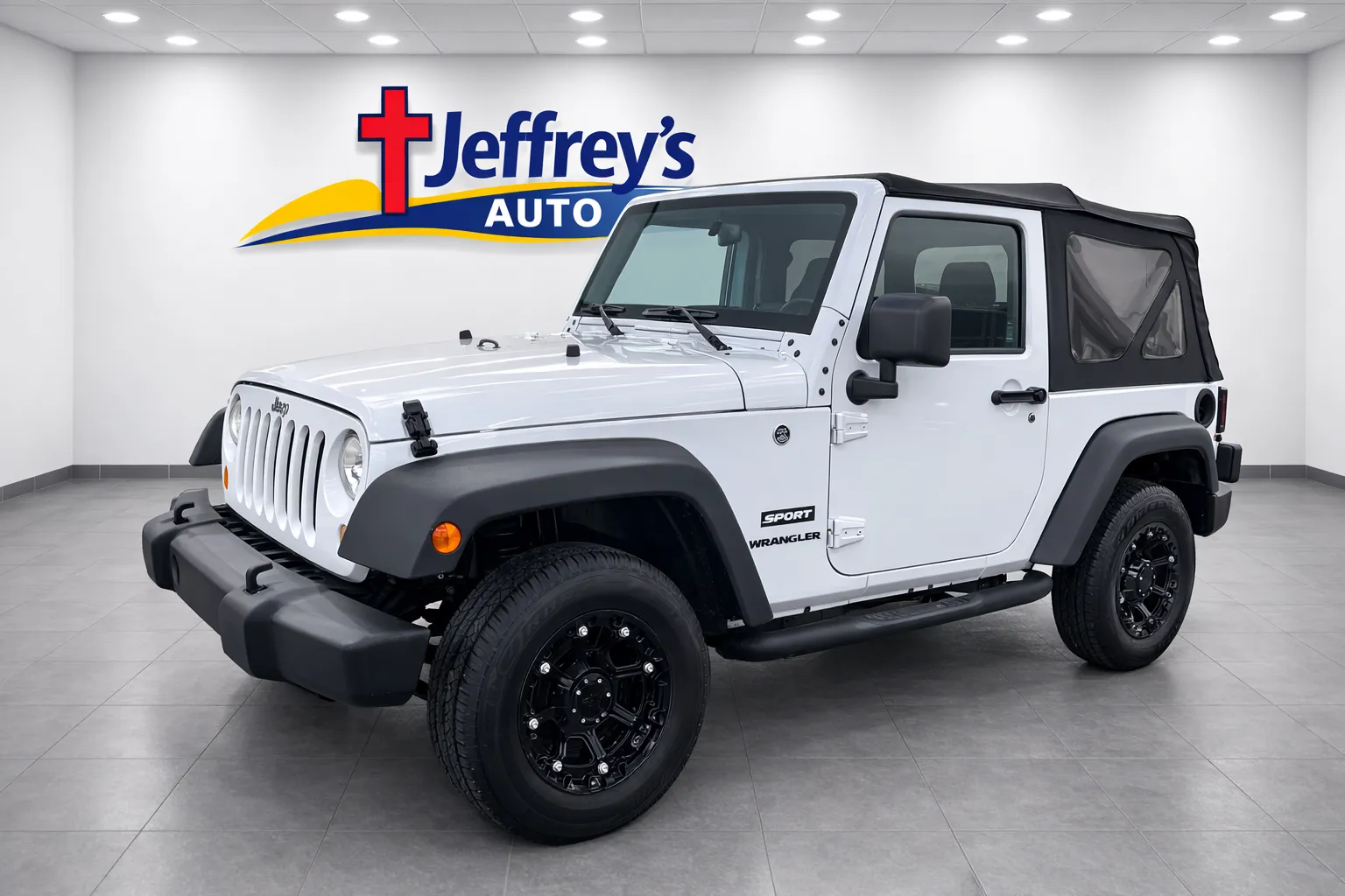 White 2016 JEEP WRANGLER SPORT for sale in Scottsburg, IN