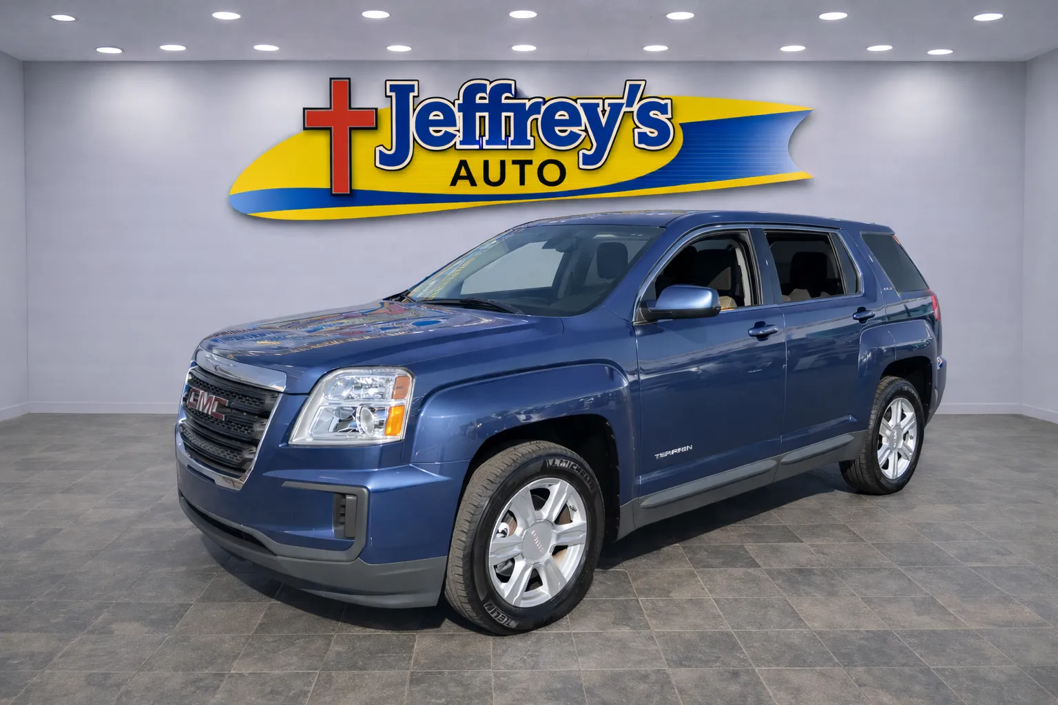 Blue 2016 GMC TERRAIN SLE-1 for sale in Scottsburg, IN