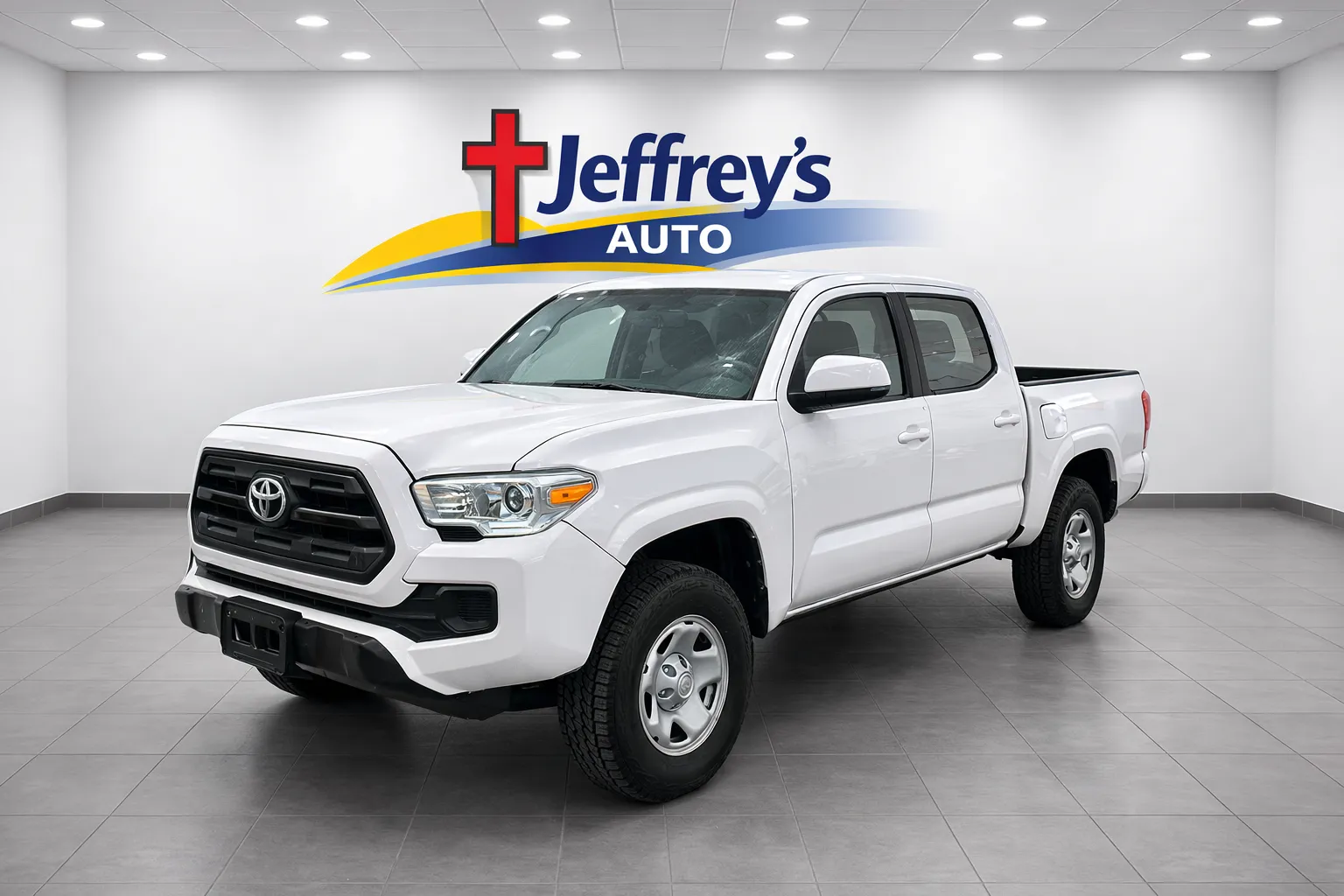 White 2016 TOYOTA TACOMA SR V6 for sale in Scottsburg, IN