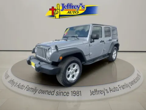 Silver 2015 JEEP WRANGLER UNLIMI SPORT for sale in Scottsburg, IN