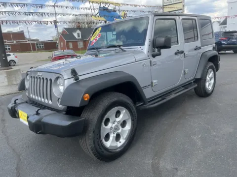 Silver 2015 JEEP WRANGLER UNLIMI SPORT for sale in Scottsburg, IN
