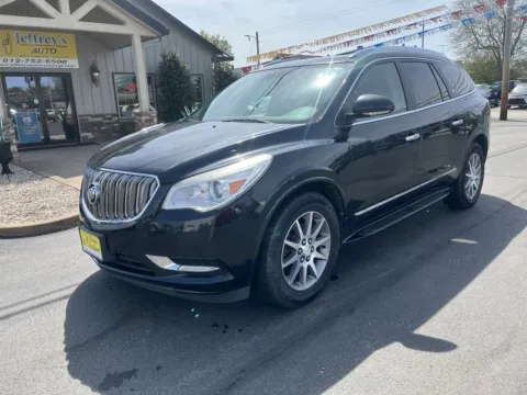 Black 2014 BUICK ENCLAVE LEATHER for sale in Scottsburg, IN