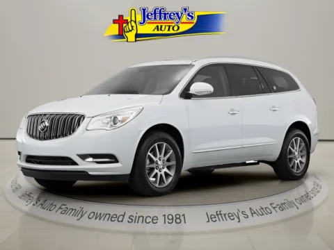 White 2017 BUICK ENCLAVE LEATHER for sale in Scottsburg, IN