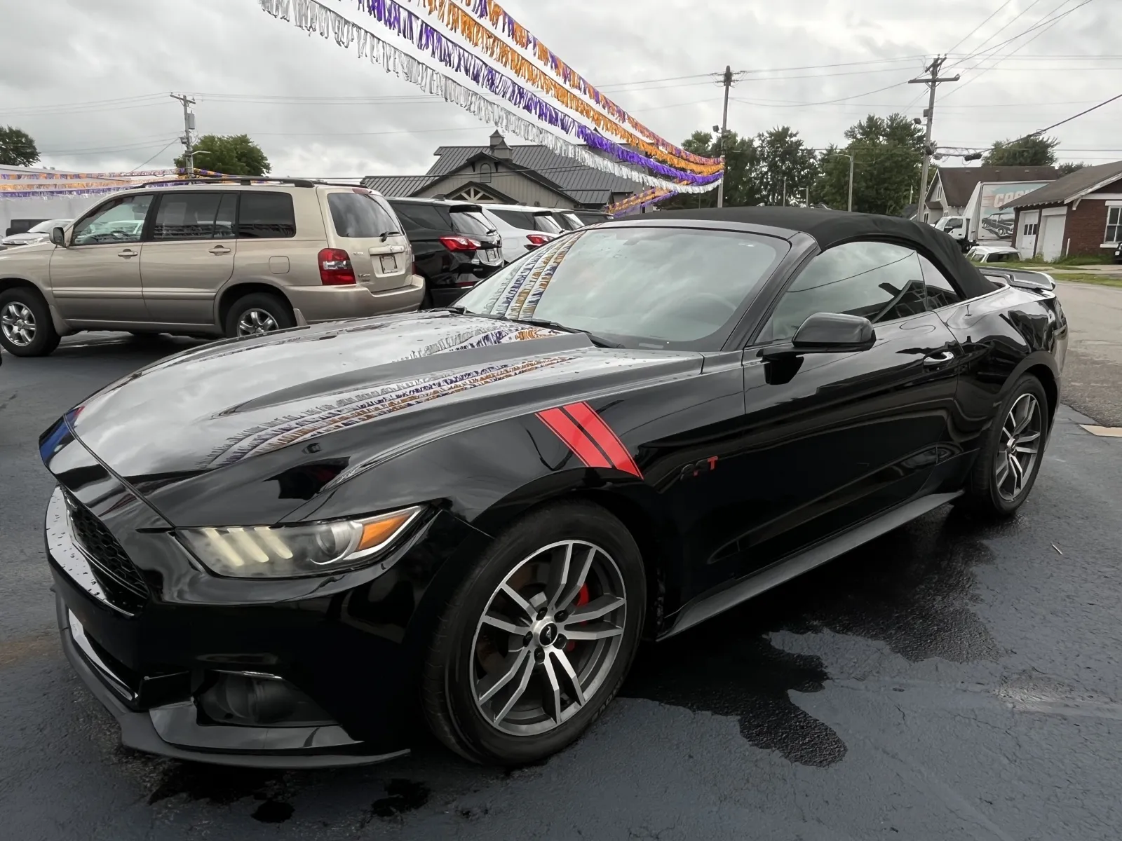 Black 2016 FORD MUSTANG ECOBOOST PREMIUM for sale in Scottsburg, IN