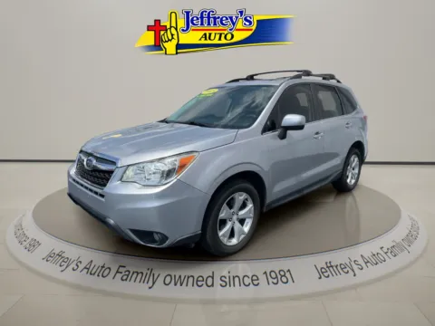 Silver 2015 SUBARU FORESTER 2.5I LIMITED for sale in Scottsburg, IN