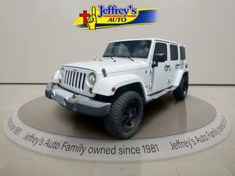 White 2012 JEEP WRANGLER UNLIMI SAHARA for sale in Scottsburg, IN