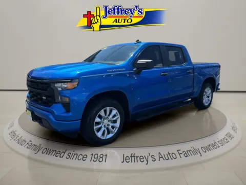 Blue 2022 CHEVROLET SILVERADO 1500 CUSTOM for sale in Scottsburg, IN