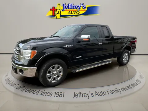 Black 2014 FORD F-150 LARIAT for sale in Scottsburg, IN