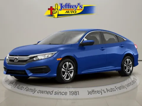 Blue 2017 HONDA CIVIC EX-L for sale in Scottsburg, IN