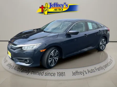 Blue 2017 HONDA CIVIC EX-L for sale in Scottsburg, IN