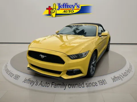 Yellow 2016 FORD MUSTANG EcoBoost Premium for sale in Scottsburg, IN