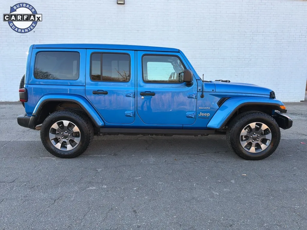 Blue 2021 Jeep Wrangler Unlimited Sahara for sale in Madison, NC