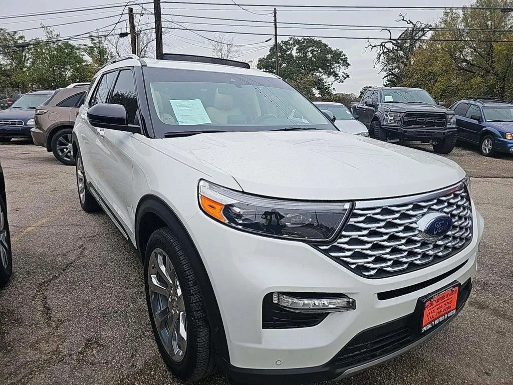 White 2020 Ford Explorer Platinum for sale in Madison, NC