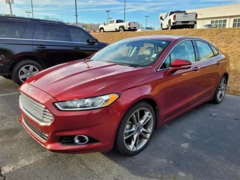 Red 2014 Ford Fusion Titanium for sale in Madison, NC