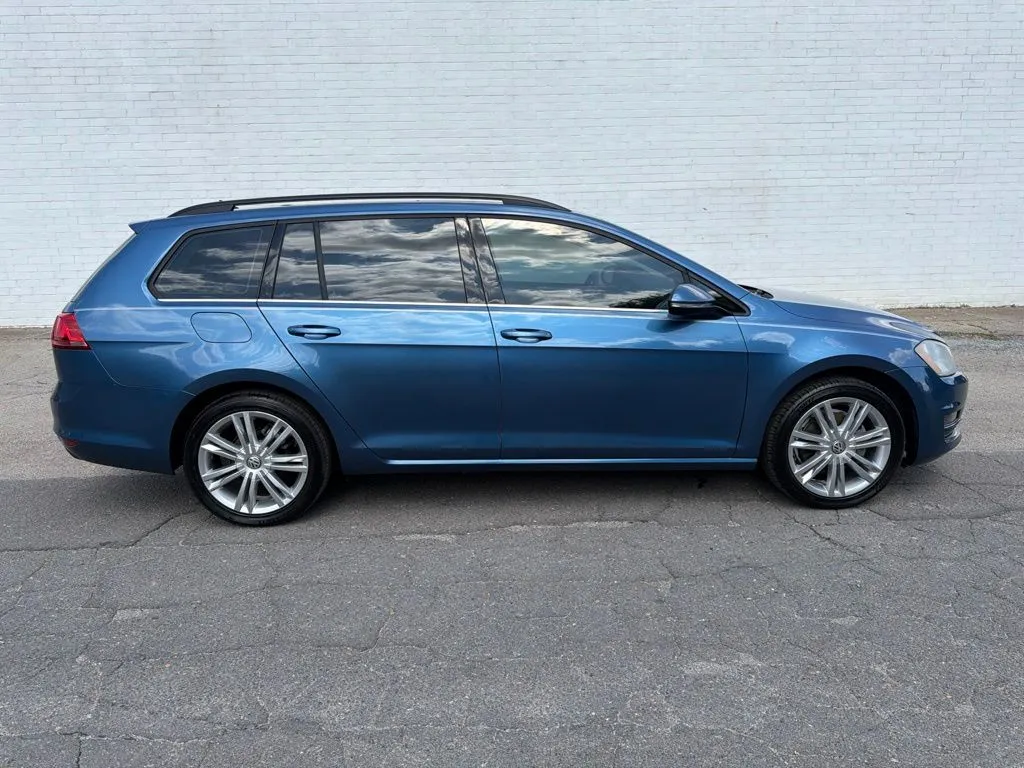 Blue 2015 Volkswagen Golf SportWagen SE for sale in Madison, NC