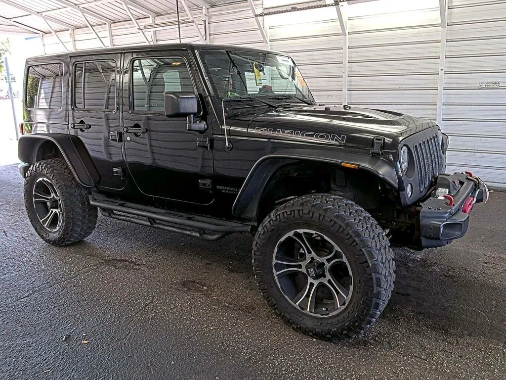 Black 2016 Jeep Wrangler Unlimited Rubicon for sale in Madison, NC