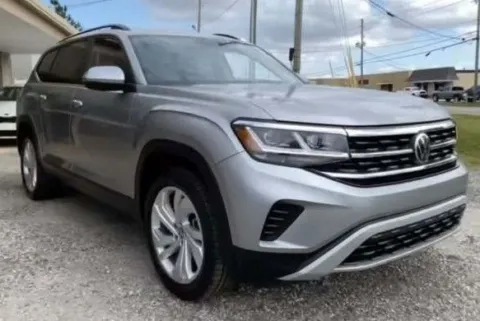 Silver 2021 Volkswagen Atlas 3.6L V6 SE w/Technology for sale in Madison, NC