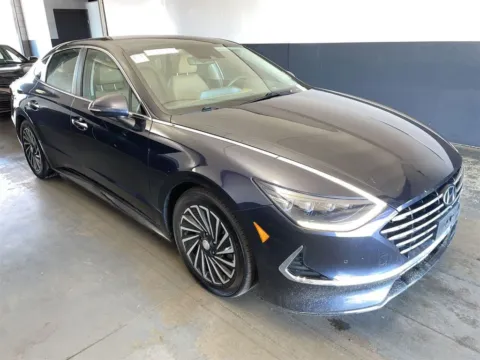 Blue 2021 Hyundai Sonata Hybrid Limited for sale in Madison, NC