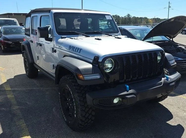 Silver 2023 Jeep Wrangler Willys 4xe for sale in Madison, NC
