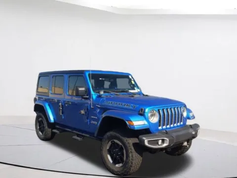Blue 2021 Jeep Wrangler Unlimited Sahara 4xe for sale in Madison, NC